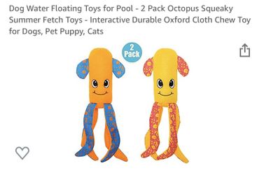 Floating dog toy set of 2 -brand new