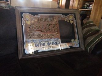 Vintage Coca Cola mirror 30x42