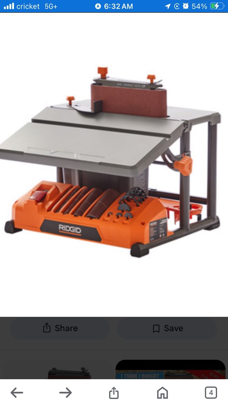 Ridgid Oscillating Edge And Belt Sander
