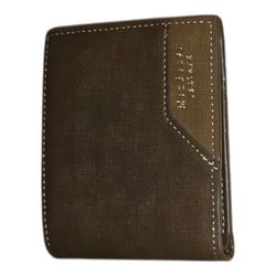 Brown Wallet with Stitching