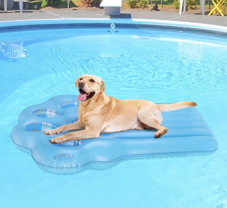 BEAUTYZOO Inflatable Dog Floats for Pool,Large Dog Pool