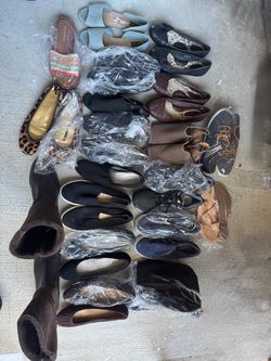 Women’s Shoe Lot – 15+ Pairs – Sizes 7–8 – Boots, Flats, Sneakers & More