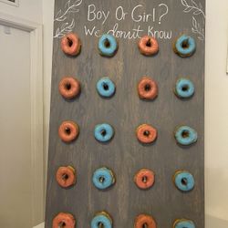 Gender Reveal Donut Board 