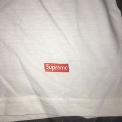 Supreme and Hanes tee
