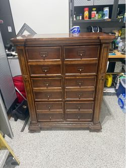 Wood filing cabinet