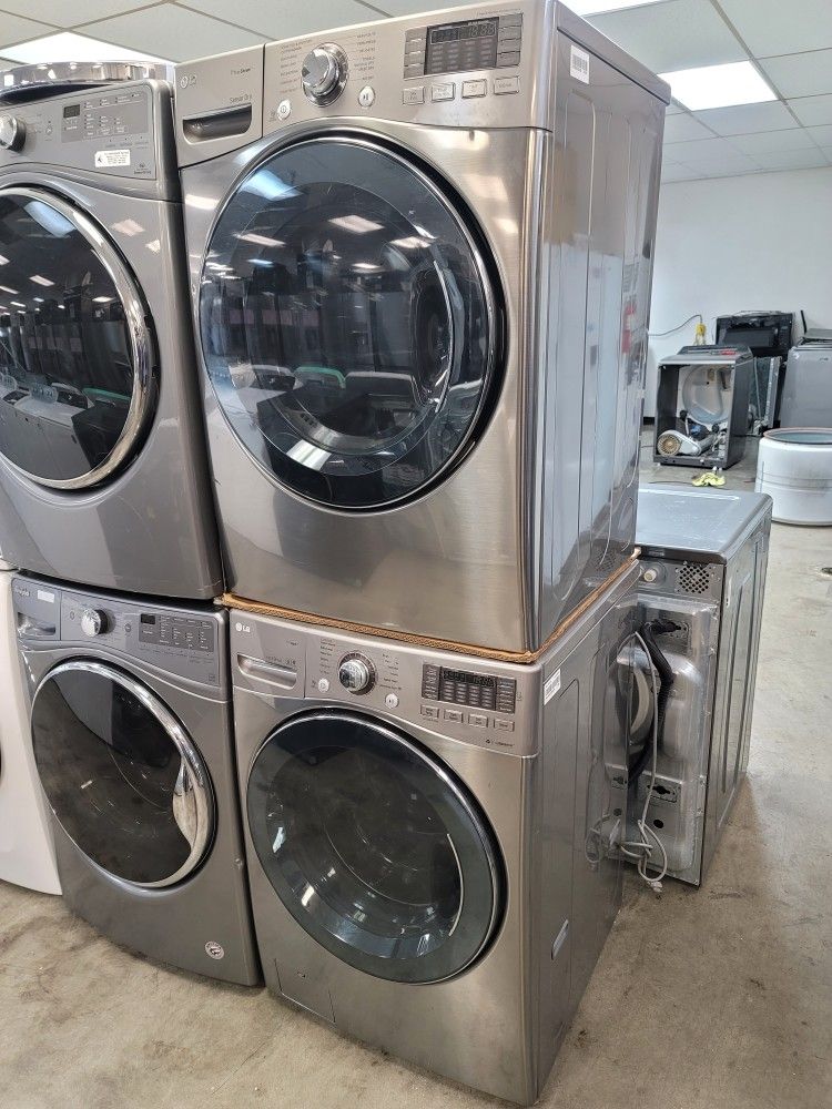 LG Front Loading Washer And Stackable Electric 220volt Dryer Set