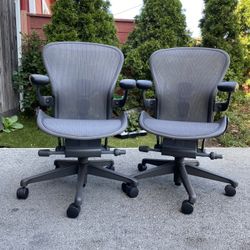  “Herman Miller Remastered Aeron Chairs “