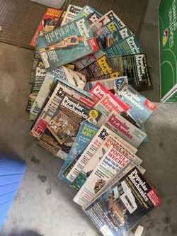 Vintage 1970s popular mechanics magazines