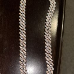 14k Rose Gold Plated Cuban Link Chain 