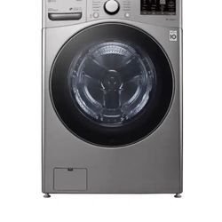 LG 4.5 cu. ft. Large Capacity High Efficiency Stackable Smart Front Load Washer with Steam in Graphite Steel  Only $689  Never used,open-box Home Depo