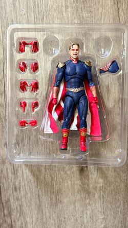 Mafex Homelander Figure (Loose/Complete Minus 2 Head Sculpts)
