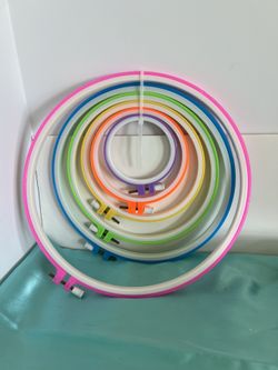 Set Of 7 Embroidery Hoops