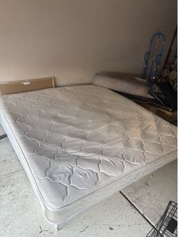 King mattress boxspring, and frame