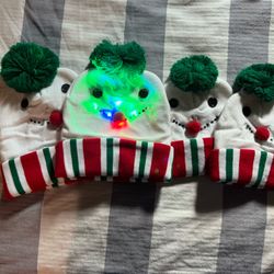 Adult/Child Set Light-UP Christmas Knit Hat