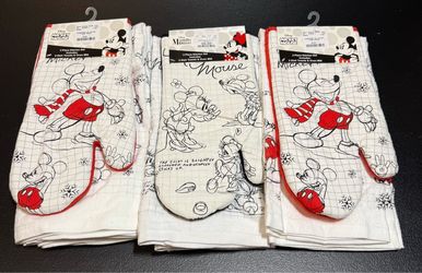 Disney Mickey & Minnie Mouse 3-Piece Christmas Sketchbook by Kitchen Set