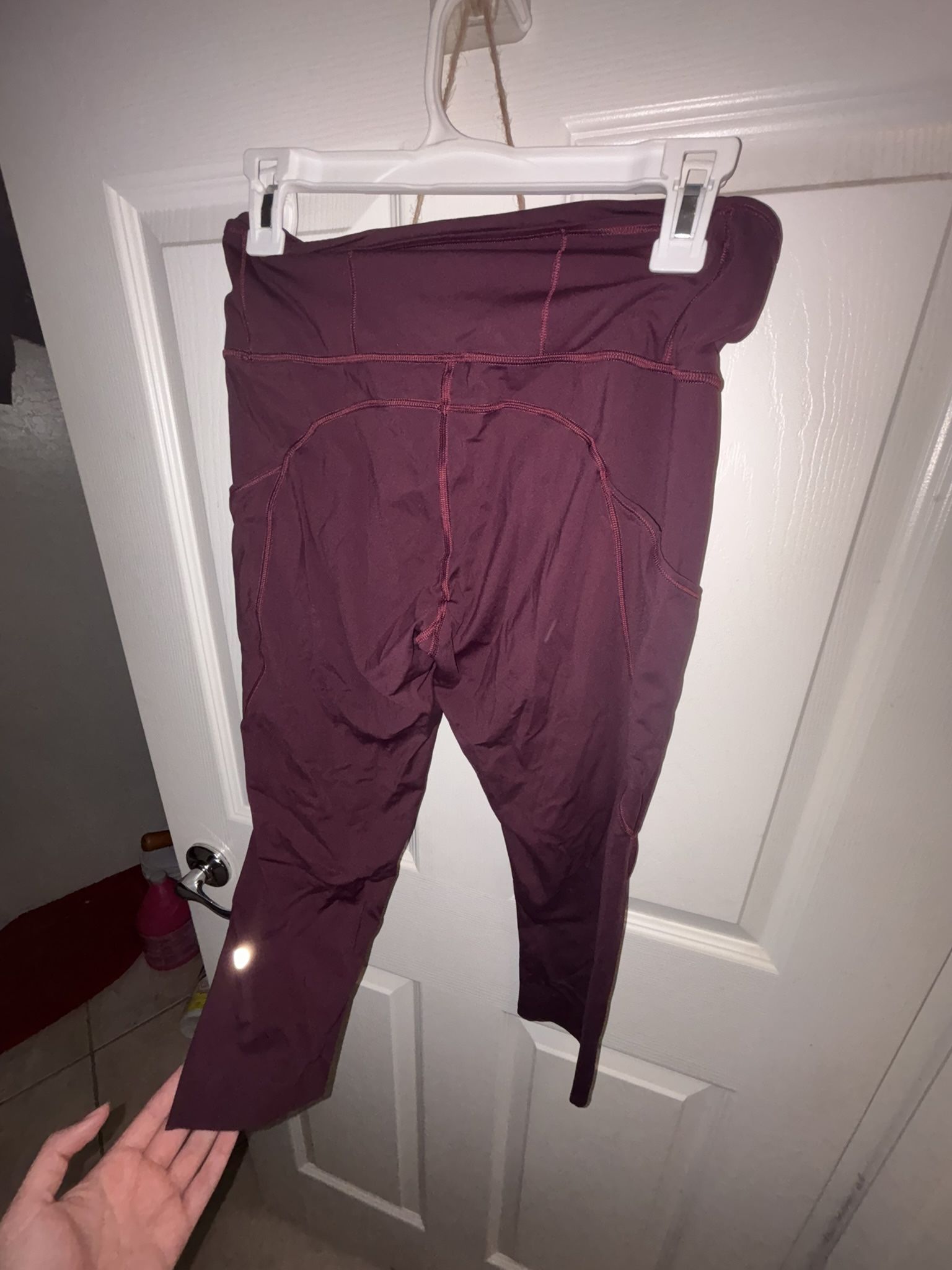 Lululemon Maroon Leggings