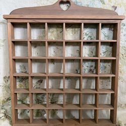 Vintage Wood Trinket Shelf Cottagecore
