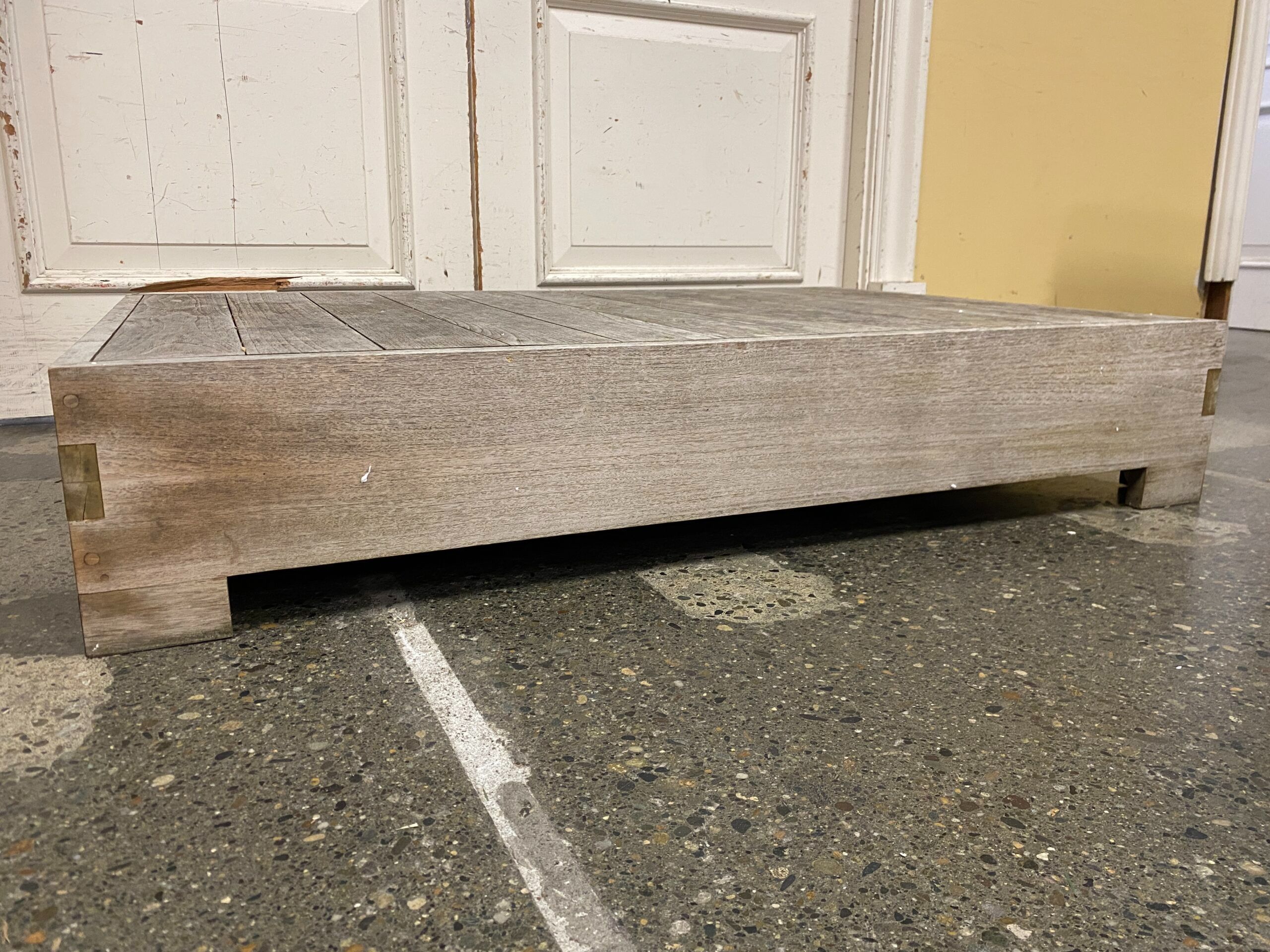 RESTORATION HARDWARE Teak Belvedere Rectangular Coffee Table