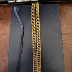 24k Gold Plating Stainless Steel Cuban Chain 