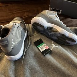 Air Jordan Cool Grey Front Zip Hoodie Sz XL