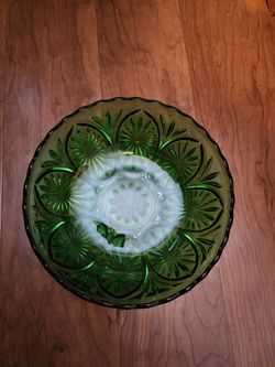 Green Glass Bowl