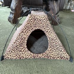 Leopard Print Cat Bed