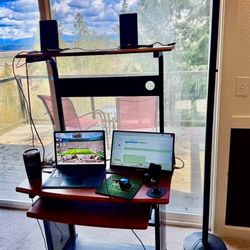 Great Multi-level office desk. 54" tall by 32" wide