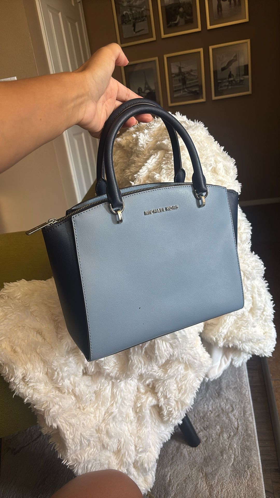 Michael Kors Leather Satchel with Tags