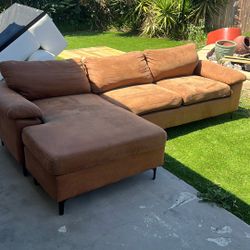 Brown Couch Good Condition Ovios Brand 