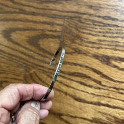 “ Be Your Best You” Silver Toned Bracelet