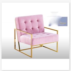 Pink Velvet Chair