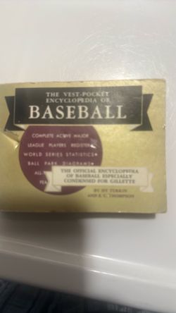 1956 edition of the vest pocket encyclopedia of baseball