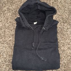 BLANK BLACK SWEATSHIRT HOODIE