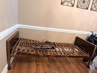 Electric Bed Frame with Side Rails