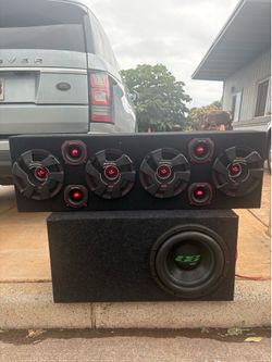 Mids & Tweeter Rack w/ Sub & Amps