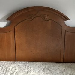 Oak King Headboard & Mirror