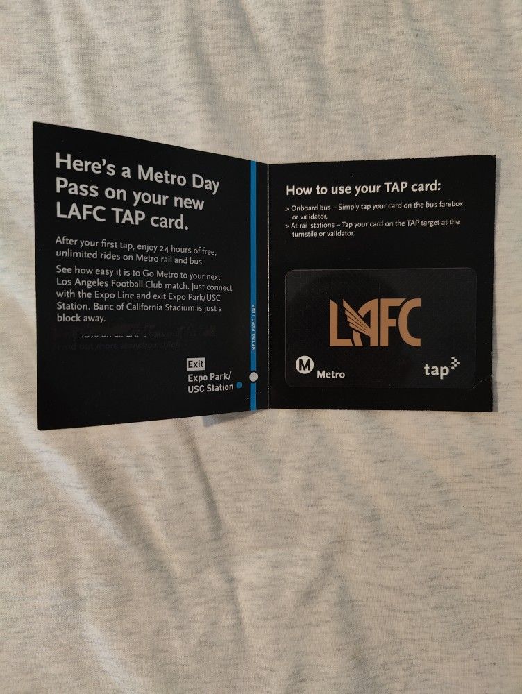 LAFC Metro Tap Card