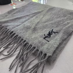 YSL 100% wool scarf