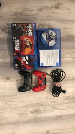PS4 Slim 1TB -Two Controllers 4 Games Price Negotiable 