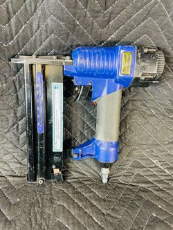 Central Pneumatic 2-in-1 Air Nailer/Stapler. 18-gauge brad nails and narrow crown staples.
