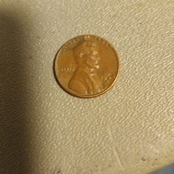 1964 D Penny- The Letters In God We Trust Are On Rim