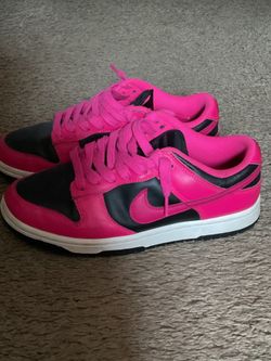 Black and pink panda dunks