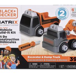 Black & decker 2 vehicle build-it kit new