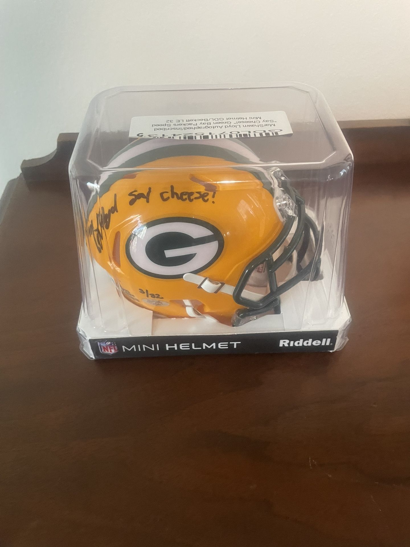 MarShawn Lloyd Autographed/Inscribed Mini