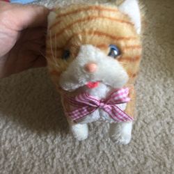  Interactive Cats That Move and Meow Waliking Lifelike Interactive Toy pet Stuffed Kitten for Girls Kids (Yellow Stripes