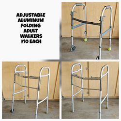 ADJUSTABLE/ALUMINUM WALKERS