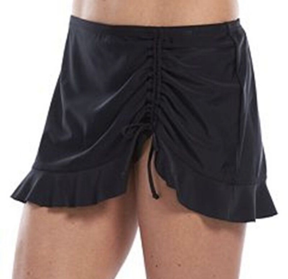 Croft & Barrow Black Tummy Slimmer Ruffled Skirt Bottom Swimwear Women's, 6