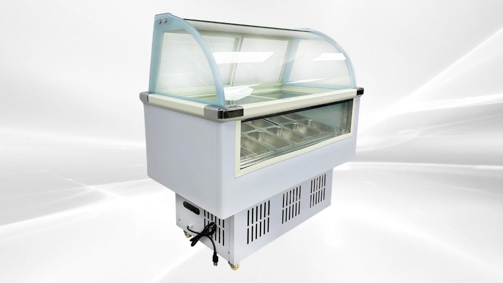 12 pan Ice Cream Gelato Display Dipping Cabinet freezer QBQ-188