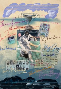 James Hussey Mixed Media Print Unframed