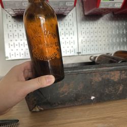 8 Ohio Brewing Co. Amber Glass Bottles FREE